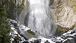 Devils Punchbowl Waterfall in ArthurÃÂ¢Ã¢âÂ¬Ã¢âÂ¢s Pass National Park, New Zealand.